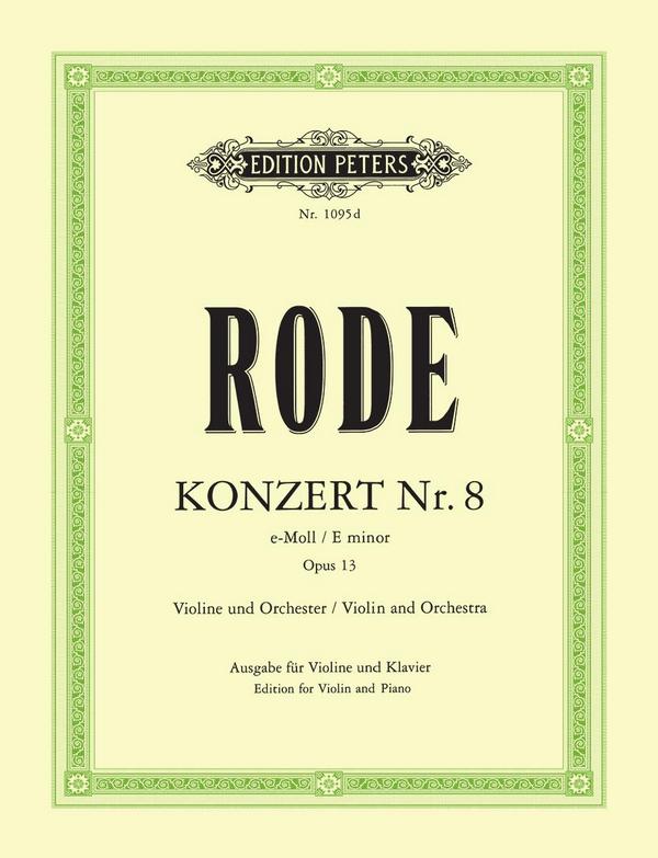 Konzert e-Moll Nr.8 für Violine und Orchester