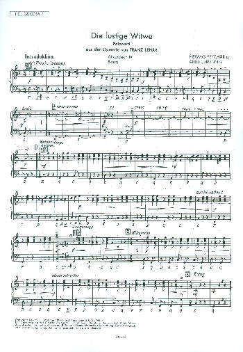 Die lustige Witwe (Potpourri)