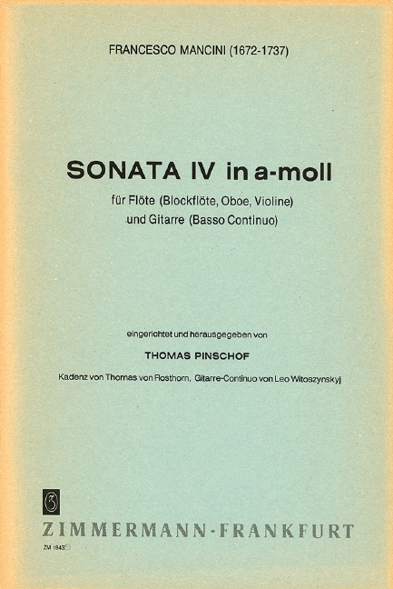 Sonate a-Moll Nr.4