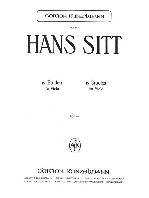 15 Etüden op.116