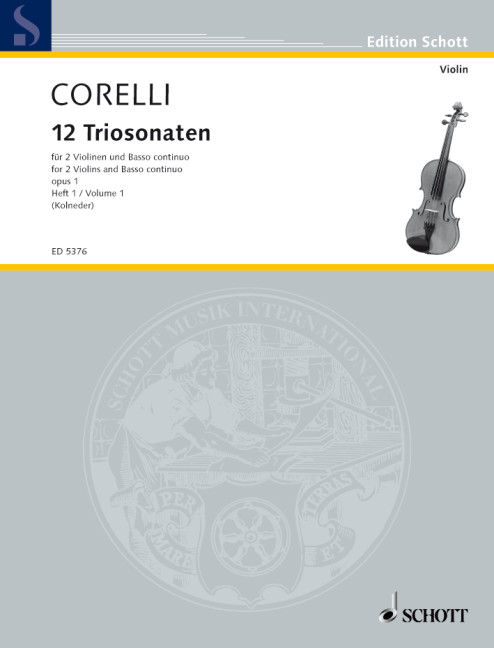 12 Triosonaten op.1 Band 1 (Nr.1-3)