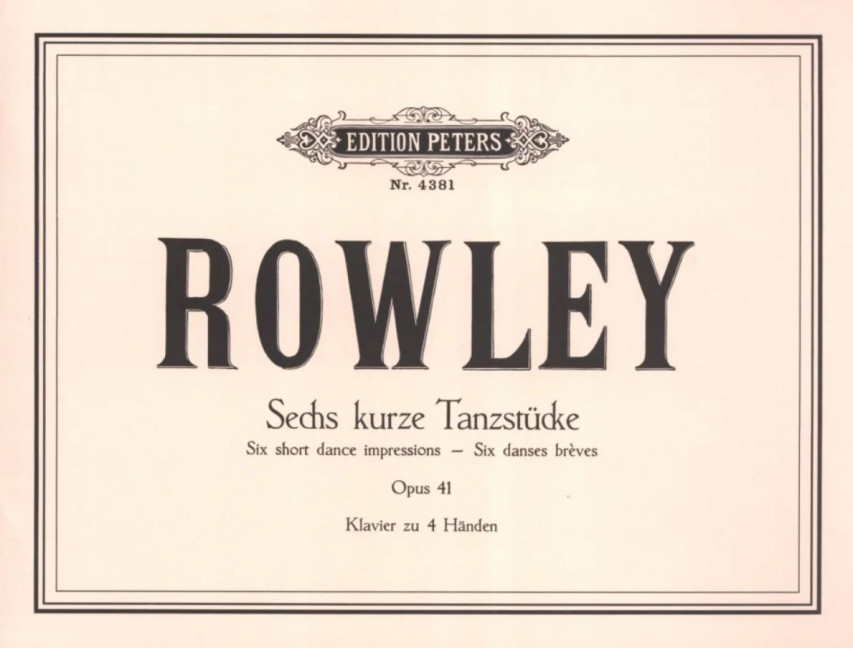6 kurze Tanzstückchen op.41