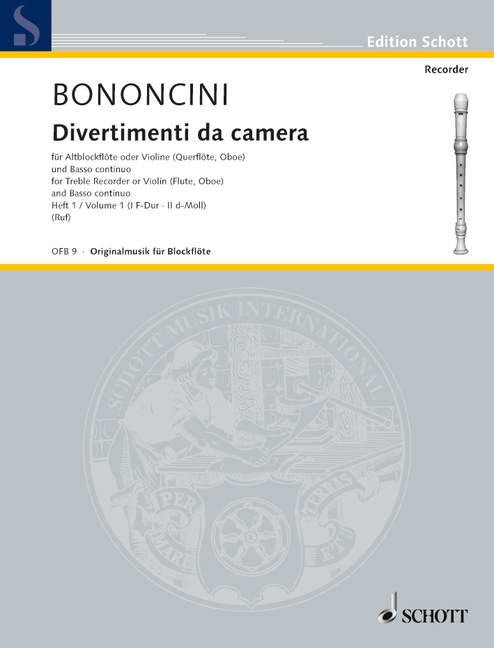 Divertimenti da camera Band 1