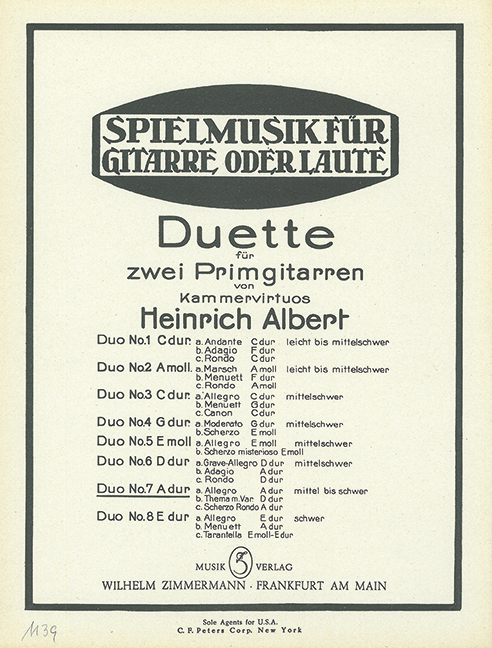 Duett A-Dur Nr.7