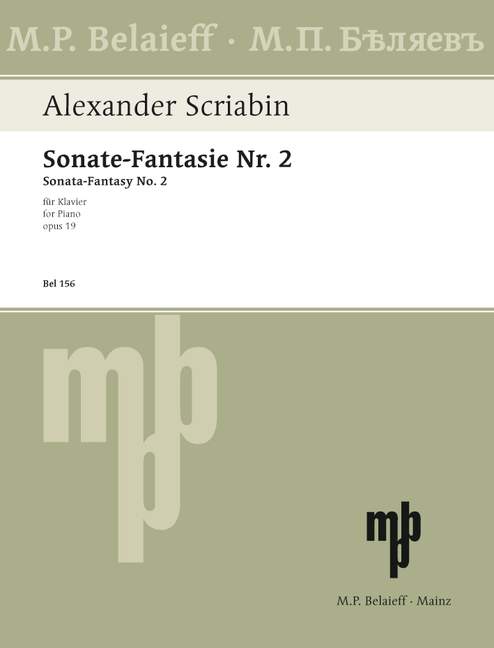 Sonate-Fantaisie gis-Moll Nr.2 op.19