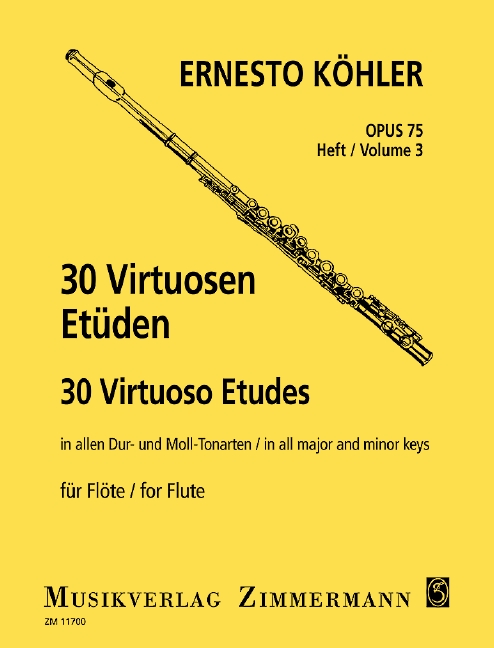 30 Vituosen-Etüden in allen Dur- und Molltonarten  op.75 Band 3