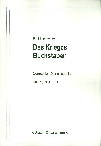 Des Krieges Buchstaben