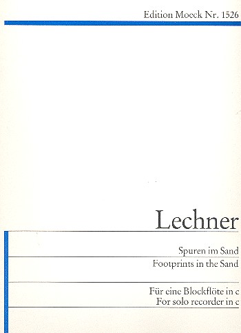 Spuren im Sand für eine Blockflöte