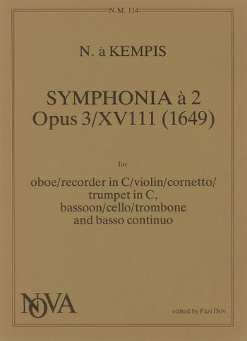 Symphonia à 2 op.3 no.18 (1649)