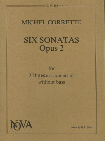 6 Sonatas op.2 for 2 flutes (oboes