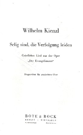 Selig sind die Verfolgung leiden