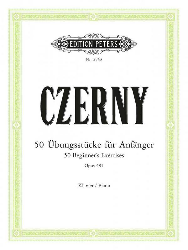 50 Übungsstücke für Anfänger op.481