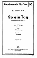 So ein Tag für Männerchor