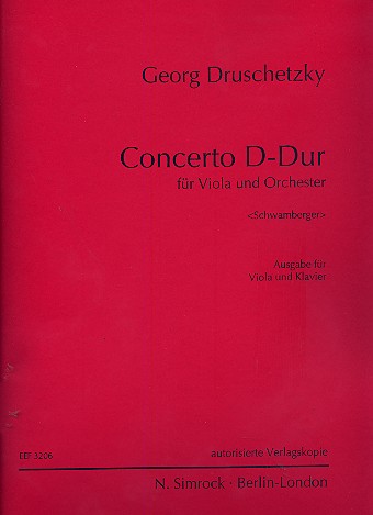 Concerto D-Dur für Viola und