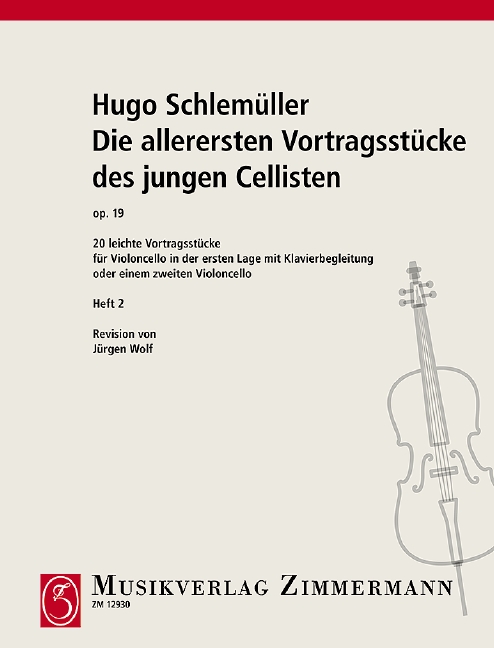 Die allerersten Vortragsstücke des jungen Cellisten op.19 Band 2