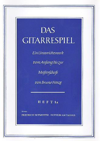 Das Gitarrespiel Band 1a