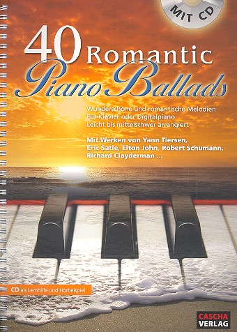 40 romantic Piano Ballads (+CD)