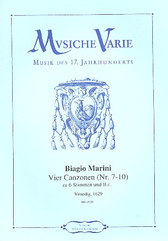 4 Canzonen (Nr.7-10) aus op.8