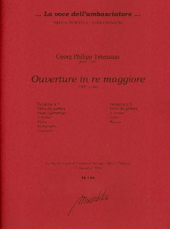 Ouvertüre D-Dur TWV55:d6