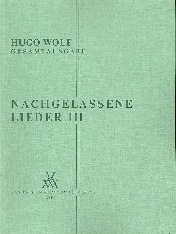 Nachgelassene Lieder Band 3