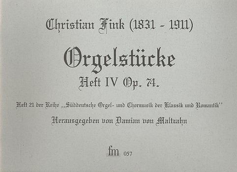 Orgelstücke Band 4 op.74