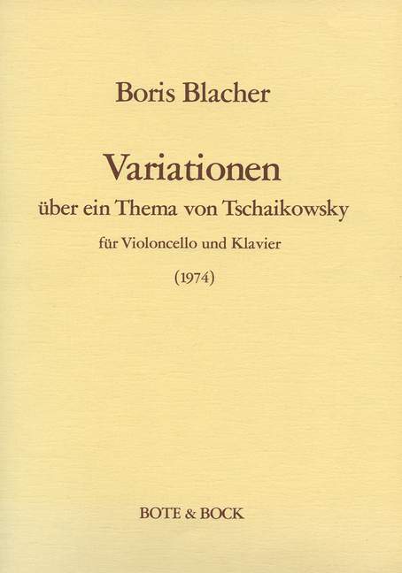 Variationen über ein Thema von Tschaikowsky (1974)