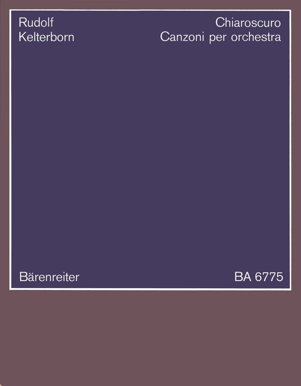 CHIAROSCURO CANZONI PER ORCHE-