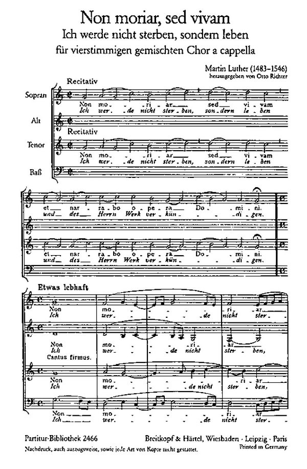 Non moriar sed vivam