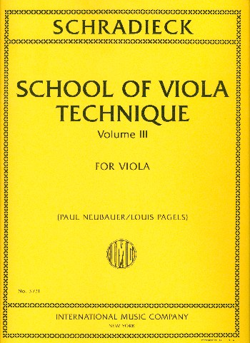 School of Viola Technique vol.3