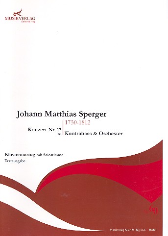 Konzert A-Dur Nr.17 für Kontrabass und Orchester