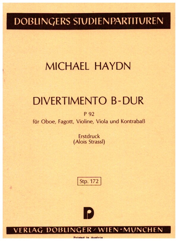 Divertimento B-Dur P92