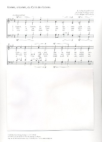 Komm o komm du Geist des Lebens