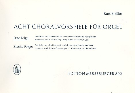 8 Choralvorspiele Band 1 (Nr.1-4)