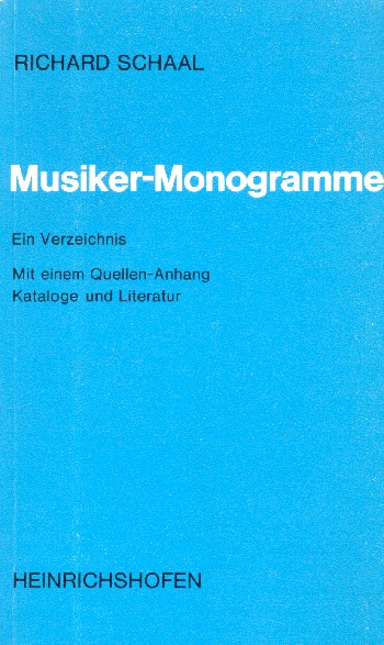 Musiker-Monogramme ein Verzeichnis