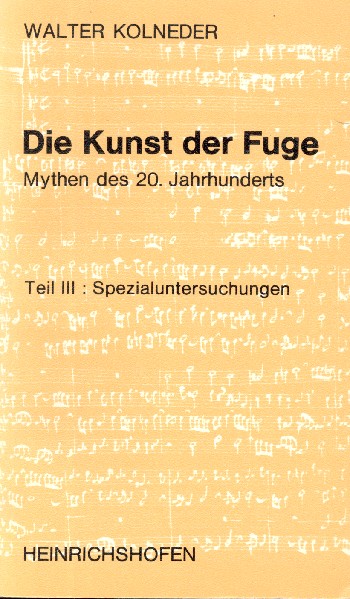 Die Kunst der Fuge Band 3