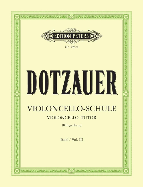 Violoncelloschule Band 3 Übrige Lagen