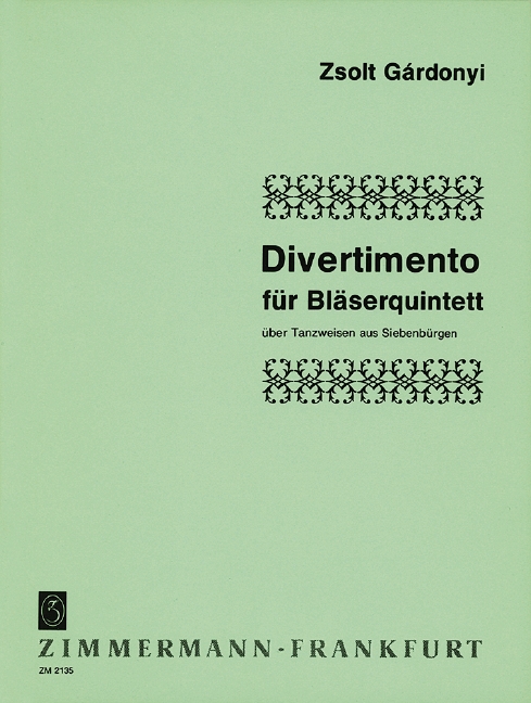 Divertimento über Tanzweisen aus Siebenbürgen