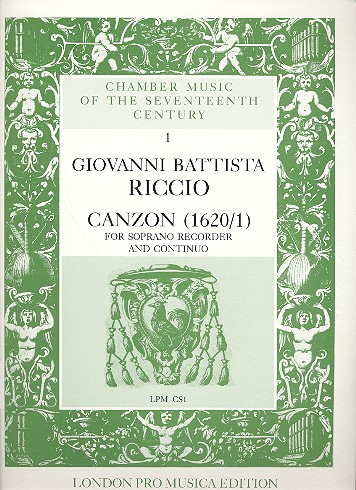 Canzona for soprano recorder and