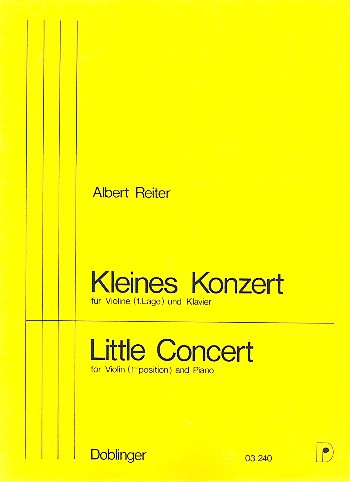 Kleines Konzert für Violine und