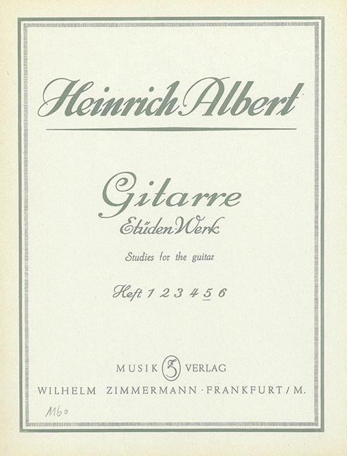Gitarre-Etüden-Werk Band 5