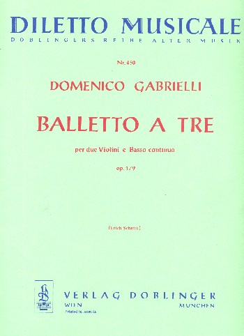 Balletto a tre A-Dur op.1,9