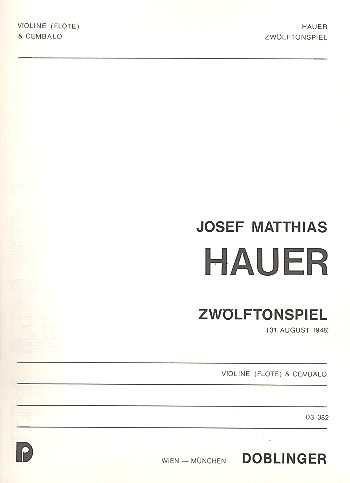 ZWOELFTONSPIEL FUER VIOLINE UND