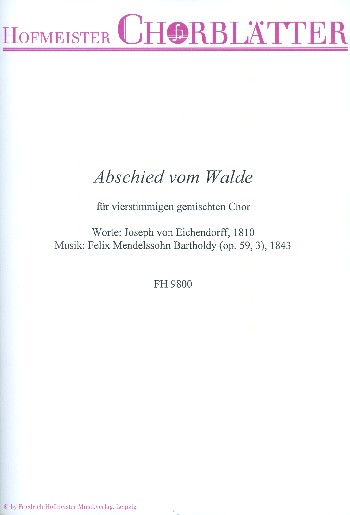 Wir lieblich schallt durch Busch und Wald