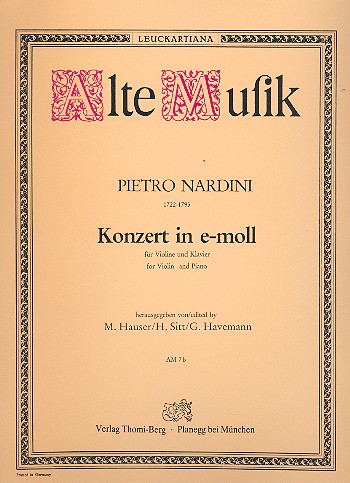 Konzert e-Moll für Violine und Orchester