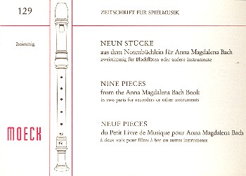 Neun Stücke aus dem Notenbüchlein für Anna Magdalena Bach 