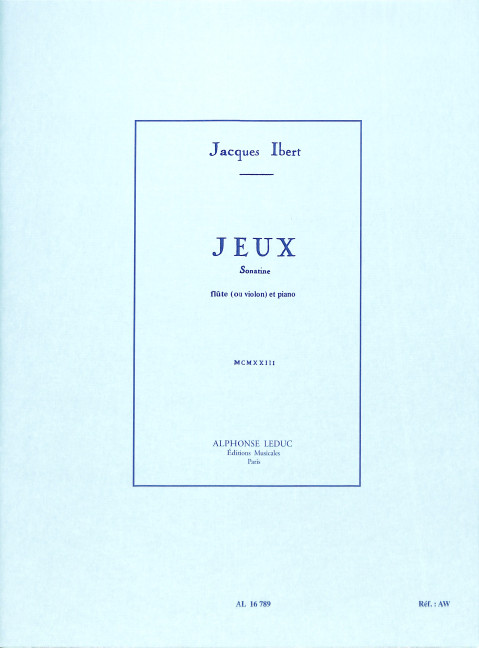 Jeux Sonatine pour flûte