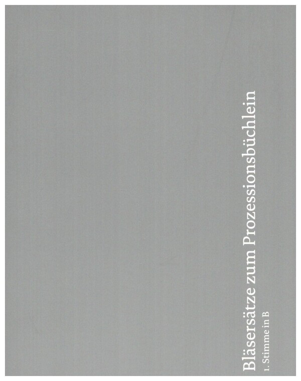 Bläsersätze zum Prozessionsbüchlein Diözese Würzburg zum Neuen GL