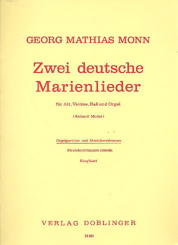 2 DEUTSCHE MARIENLIEDER