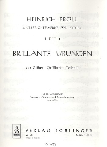 Unterrichtswerke für Zither Band 1