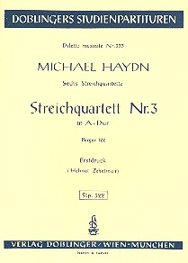 STREICHQUARTETT A-DUR NR.3